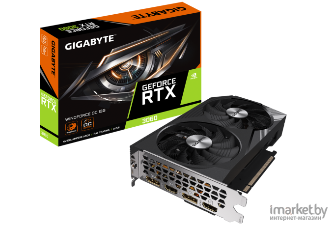 Видеокарта Gigabyte GeForce RTX 3060 Windforce OC 12G (GV-N3060WF2OC-12GD)