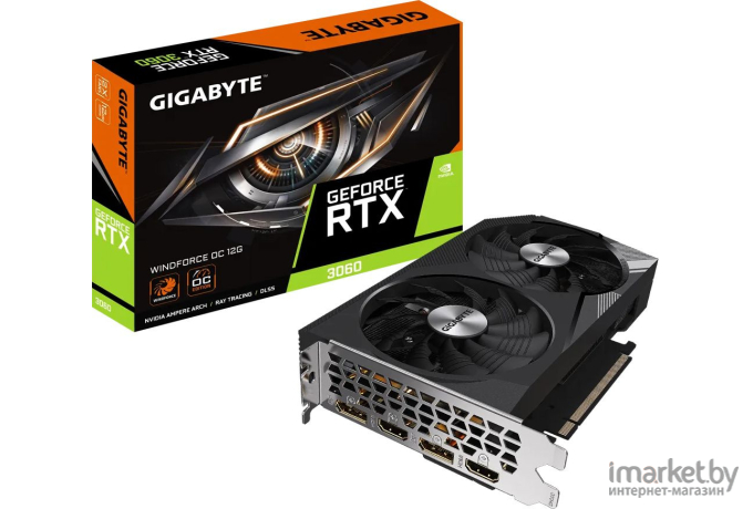 Видеокарта Gigabyte GeForce RTX 3060 Windforce OC 12G (GV-N3060WF2OC-12GD)