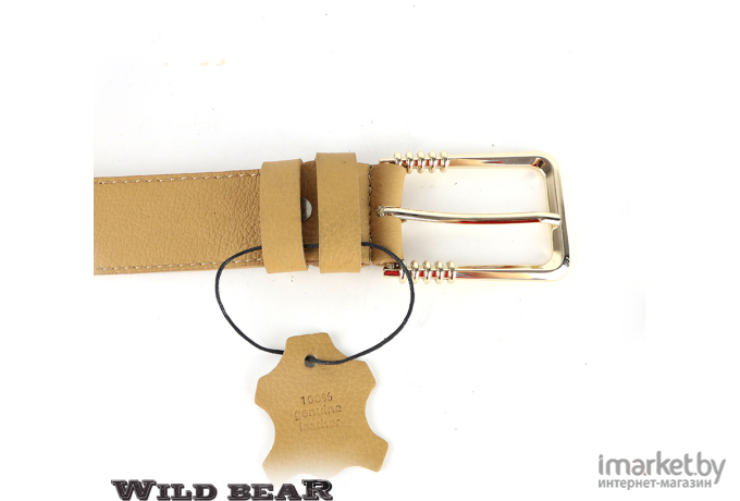 WILD BEAR Ремень RM-033f Beige Premium 120 см (RM-033f 120)