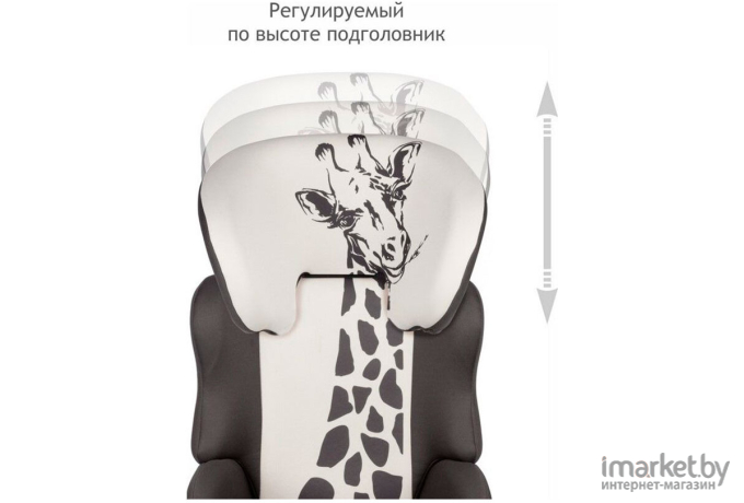 Детское автокресло SIGER Смарт жираф серый бежевый (KRES3598)