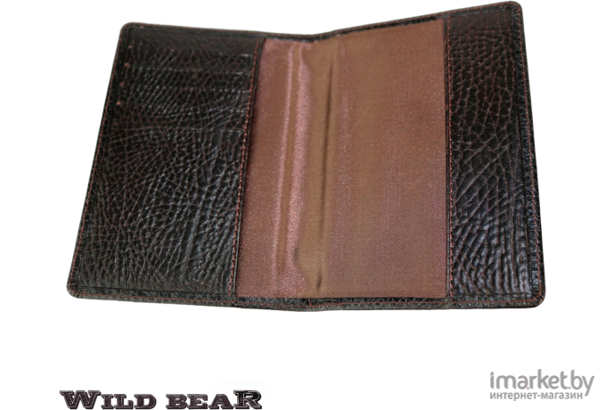 WILD BEAR Обложка для паспорта LUX RO-004 Dark-brown (LUX RO-004 Dark-brown)