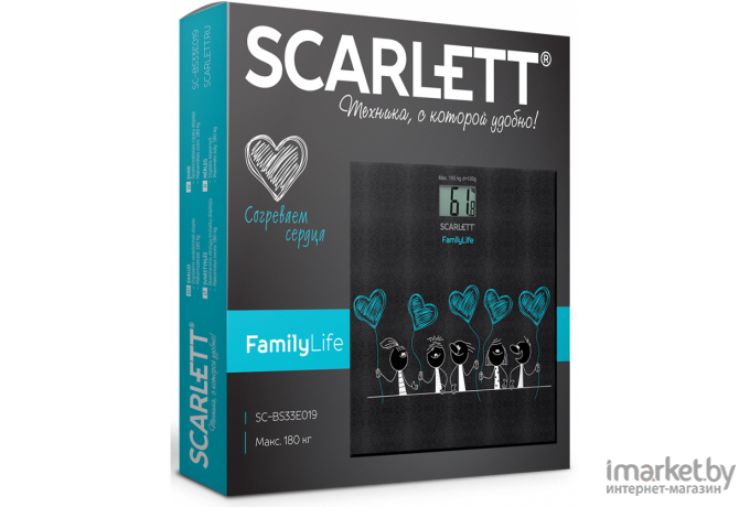 Весы напольные электронные Scarlett SC-BS33E019