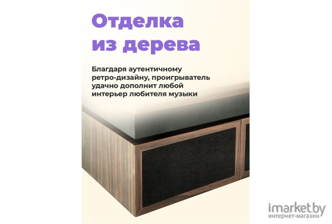 Виниловый проигрыватель Ritmix LP-340B Dark wood