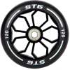 Колесо для трюкового самоката STG 120 мм черный/белый (Х105168)