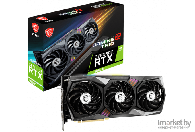 Видеокарта MSI PCI-E 4.0 RTX 3060 Ti GAMING Z TRIO 8G LHR NVIDIA GeForce RTX 3060Ti (RTX 3060 TI GAMING Z TRIO 8G L)