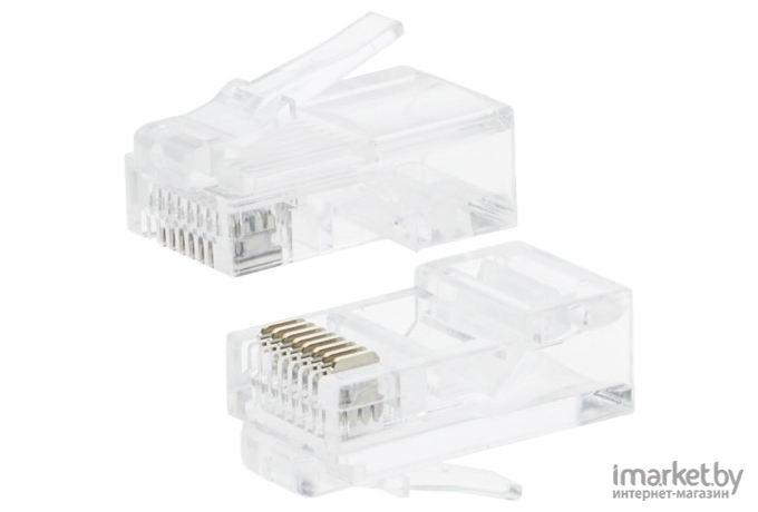 Коннектор TWT Lanmaster (TWT-PL45-8P8C) RJ45 UTP 8P8C. универсальный. cat.5e. 100 шт.