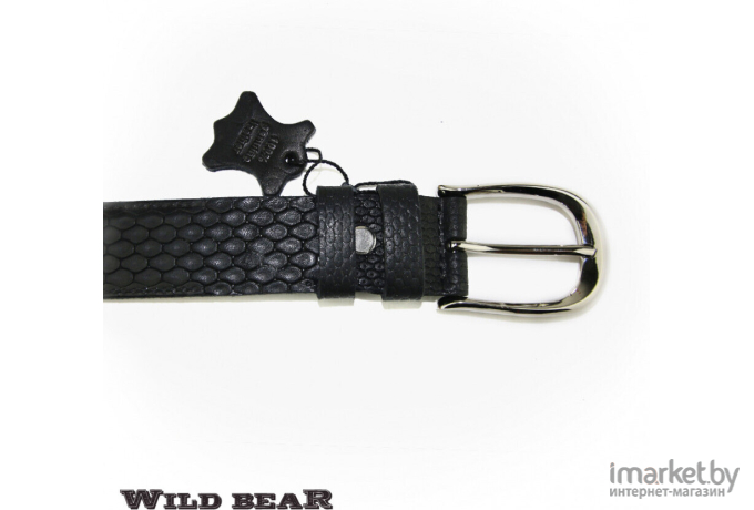 Ремень WILD BEAR Premium RM-021f Black 125см (RM-021f 125)