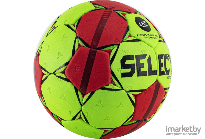 Мяч гандбольный Select Mundo №3 Senior зеленый/черный/красный (846211-443)