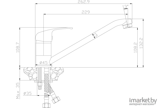 Смеситель Rossinka Silvermix Y35-21