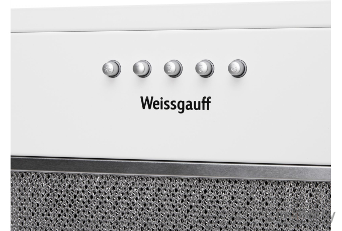Вытяжка встраиваемая Weissgauff Alpha 50 PB WH управление: кнопочное 1 мотор белый (429826)