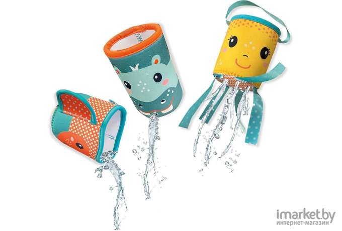Игрушки SES Creative для ванны Tiny Talents Мягкие чашечки из неопрена (13123)
