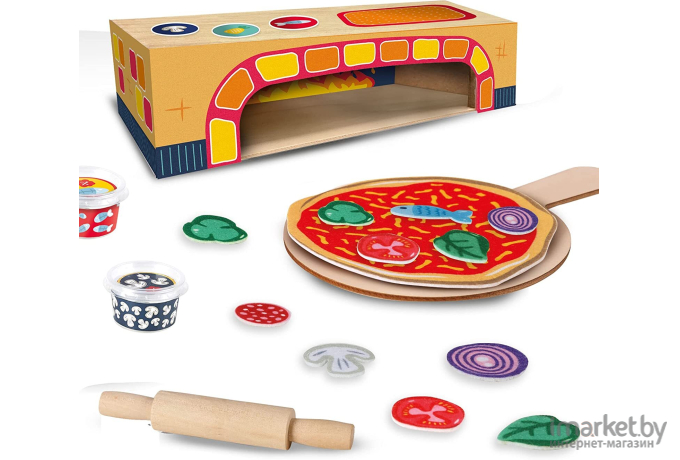 Набор игровой SES Creative детский Petits Pretenders Выпекаем пиццу в печи (18016)