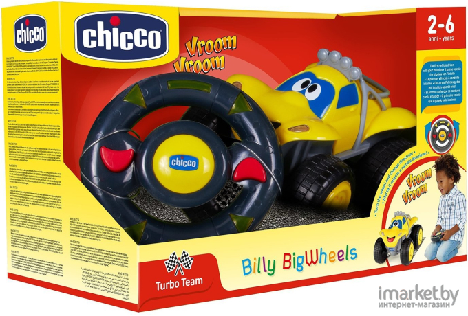 Игрушка CHICCO Машинка Билли-большие колеса желтый (00061759000000)