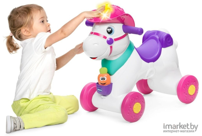 Лошадка-каталка CHICCO Miss Baby Rodeo 3в1 (00007907100000)