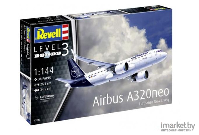 Сборная модель Revell Пассажирский самолет Airbus A320 Neo Lufthansa (3942)