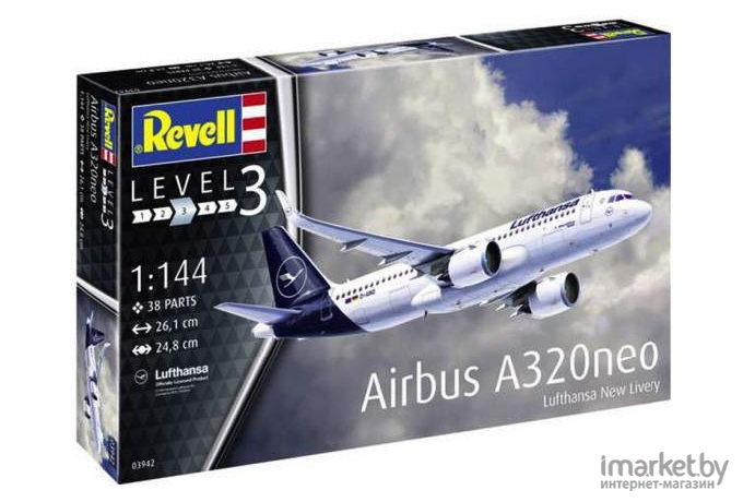 Сборная модель Revell Пассажирский самолет Airbus A320 Neo Lufthansa (3942)