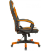 Кресло игровое Бюрократ Zombie GAME 16 черный/оранжевый