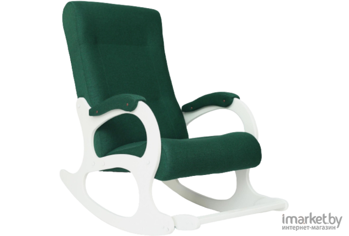 Кресло-качалка Бастион 2 Bahama emerald (ноги белые)