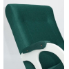 Кресло-качалка Бастион 3 Bahama emerald (ноги белые)