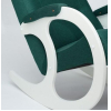 Кресло-качалка Бастион 3 Bahama emerald (ноги белые)