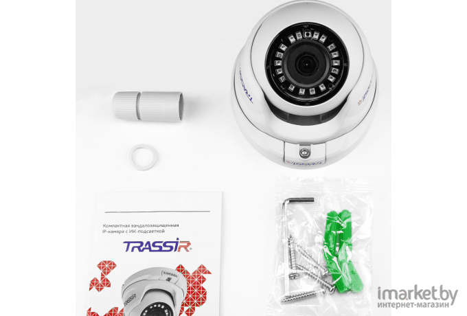 IP-камера Trassir TR-D2S5 2.8-2.8мм белый (TR-D2S5 (2.8 MM))