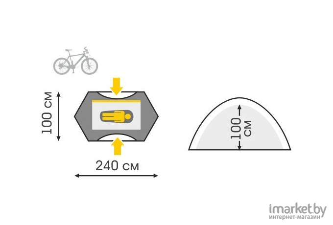 Треккинговая палатка Talberg Burton 1 Alu