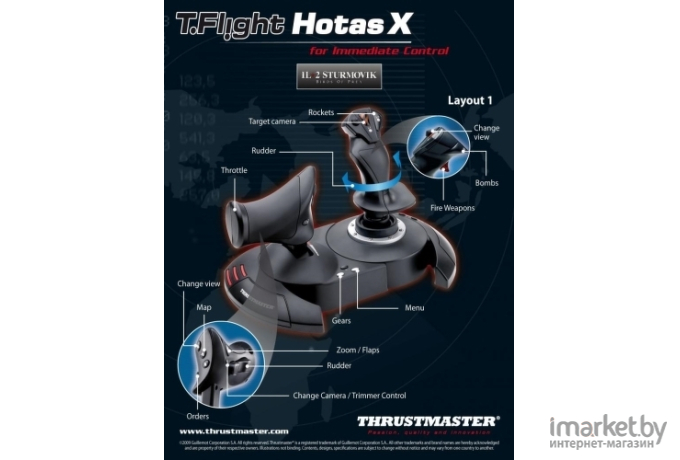 Джойстик Thrustmaster T-Flight Hotas X (2960703)