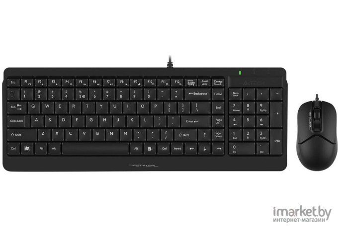 Комплект клавиатура + мышь A4Tech Fstyler F1512 (черный)