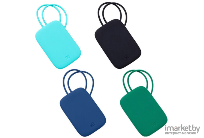 Силиконовая багажная бирка Ninetygo Silicone Luggage Tag Aqua Blue