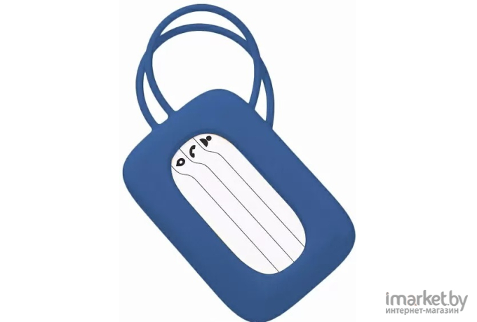 Силиконовая багажная Silicone Luggage Tag Dark Blue