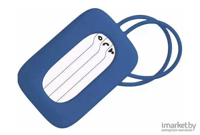 Силиконовая багажная Silicone Luggage Tag Dark Blue