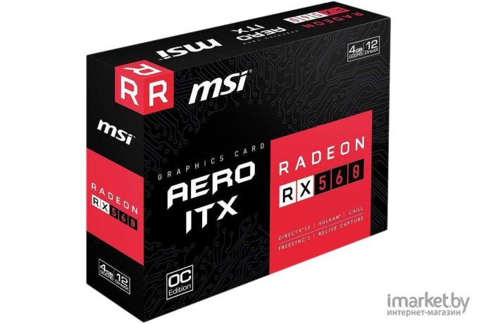 Видеокарта MSI RX 550 AERO ITX 4G OC