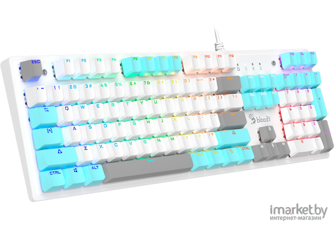 Клавиатура A4Tech Bloody белый (S510N)