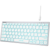 Клавиатура A4Tech Fstyler белый/синий (FX61)