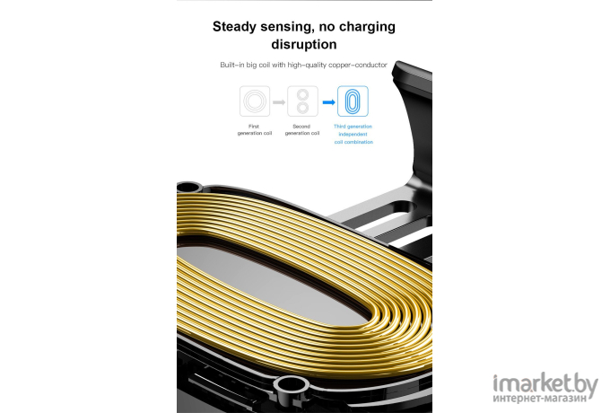 Автомобильный держатель с беспроводной зарядкой Baseus WXYL-A01