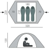 Треккинговая палатка BTrace Ion 3 (зеленый)