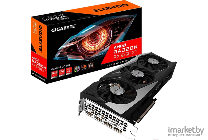 Видеокарта Gigabyte Radeon RX 6750 XT Gaming OC 12GB GDDR6 (GV-R675XTGAMING OC-12GD)