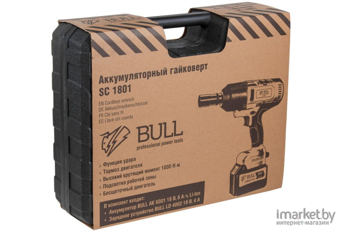 Аккумуляторный гайковерт BULL SC 1801 без АКБ И ЗУ (0329061)