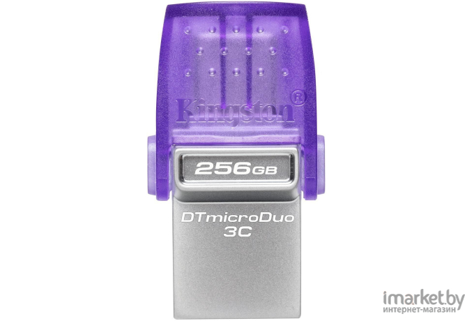 USB Flash-накопитель Kingston DataTraveler microDuo 3C 256Gb DTDUO3CG3/256GB фиолетовый