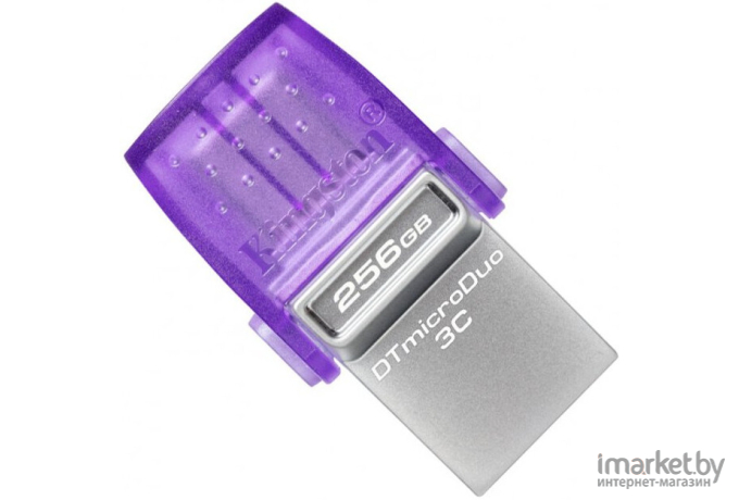 USB Flash-накопитель Kingston DataTraveler microDuo 3C 256Gb DTDUO3CG3/256GB фиолетовый