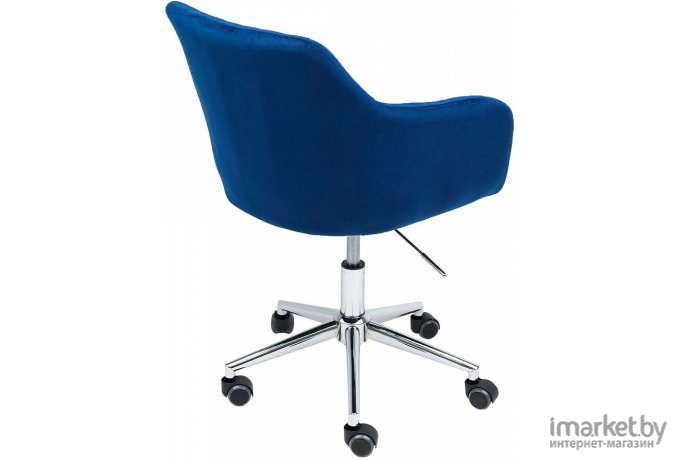 Офисное кресло AksHome Sark синий велюр/хром