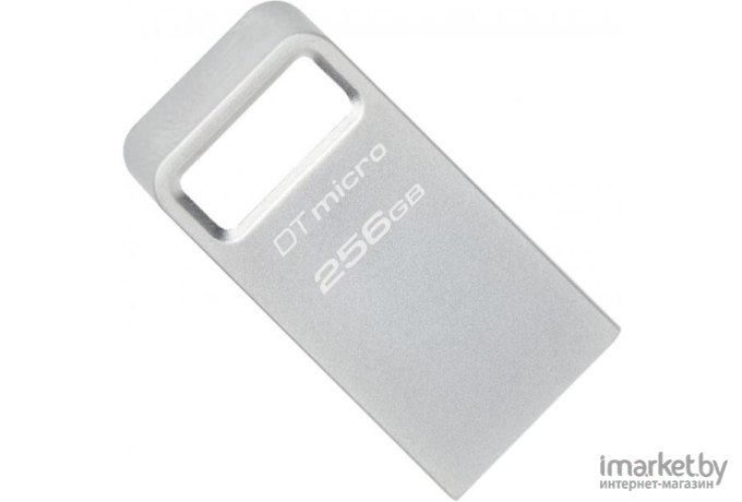 Флеш-накопитель Kingston DataTraveler Micro 256Gb серебристый (DTMC3G2/256GB)