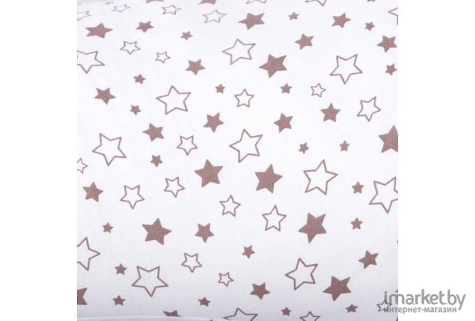 Подушка для беременных BamBola U-3м кофейные звезды/белый (817)