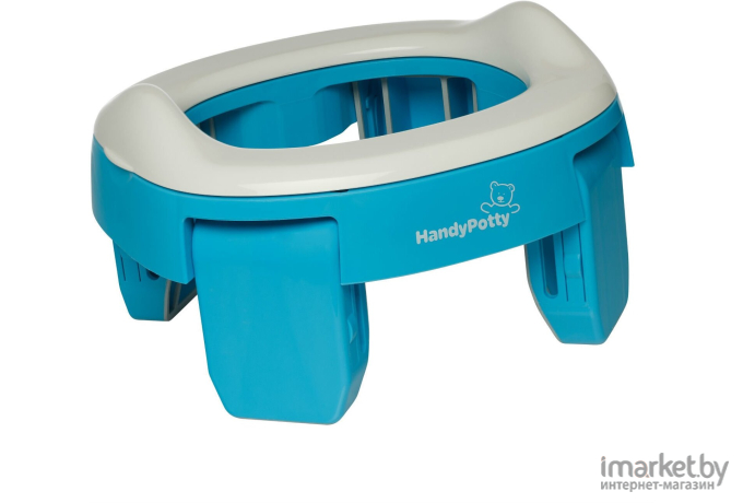 Дорожный горшок Roxy-Kids HandyPotty + 3 одноразовых пакета голубой (HP-250B)