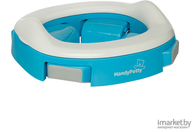 Дорожный горшок Roxy-Kids HandyPotty + 3 одноразовых пакета голубой (HP-250B)