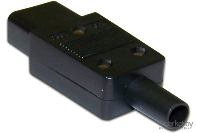 Вилка LANMASTER LAN-IEC-320-C13 черный