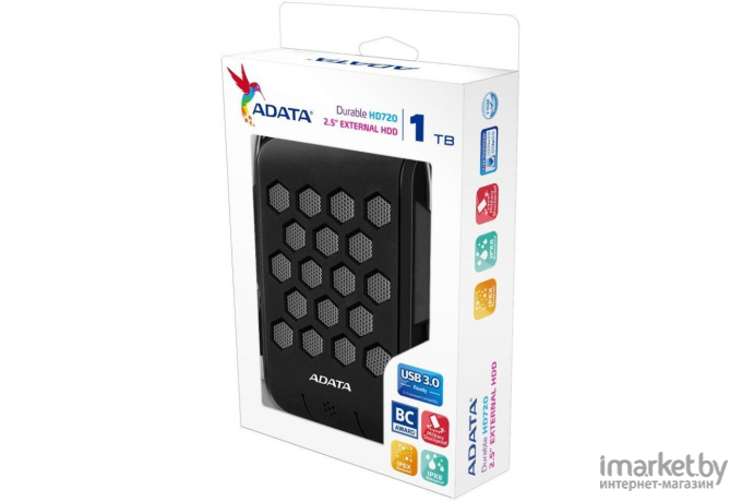 Внешний жесткий диск A-Data 1TB AHD720-1TU3-CBK