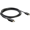 (Buro v 1.2 DisplayPort (m)/HDMI (m) 3м. Позолоченные контакты черный (BHP DPP_HDMI-3))