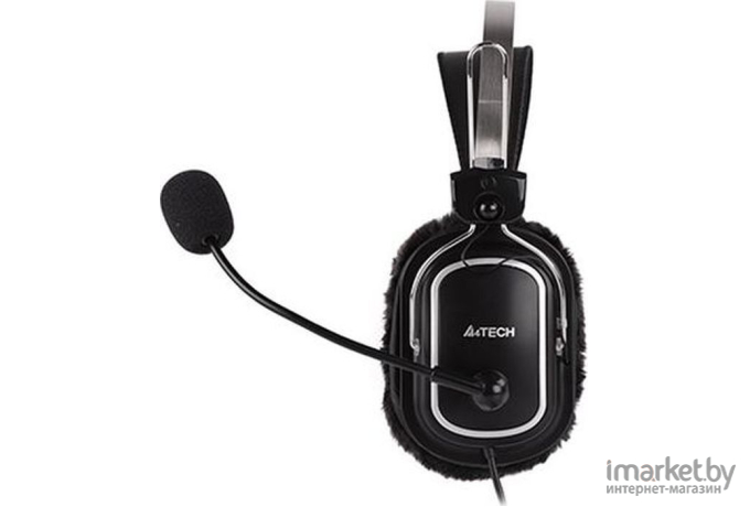 Наушники с микрофоном A4Tech HS-60 черный