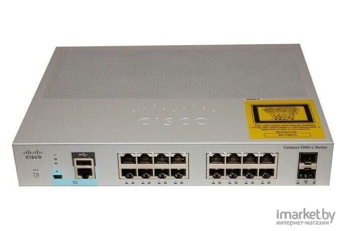 Коммутатор Cisco Catalyst 2960L (WS-C2960L-16TS-LL)